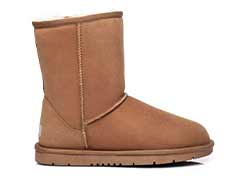 A Shearling Sheepskin Boot profile image in Chestnut Brown color