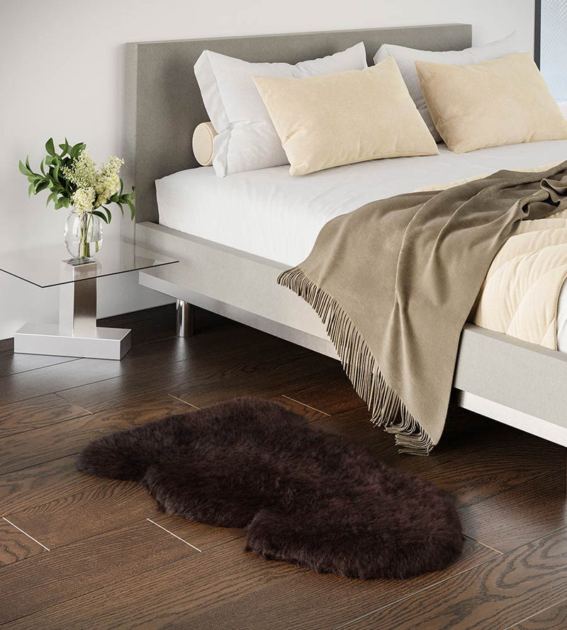 Brown Sheepskin Rug (2x3.5ft)