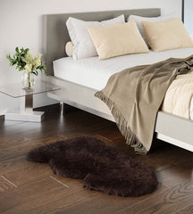 Brown Sheepskin Rug (2x3.5ft)
