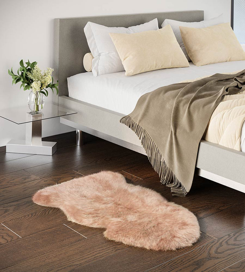 Taupe Sheepskin Rug (2x3.5ft)