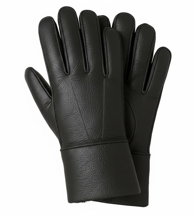 Ladies Sheepskin Gloves - Black
