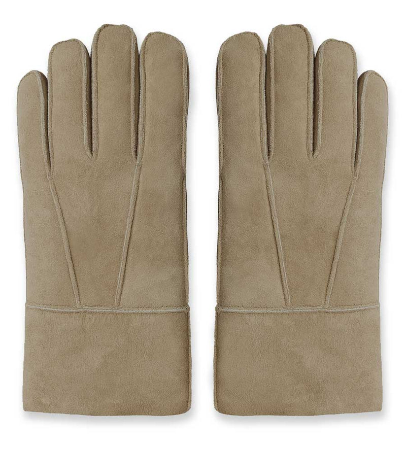Ladies Sheepskin Gloves - Medium Brown