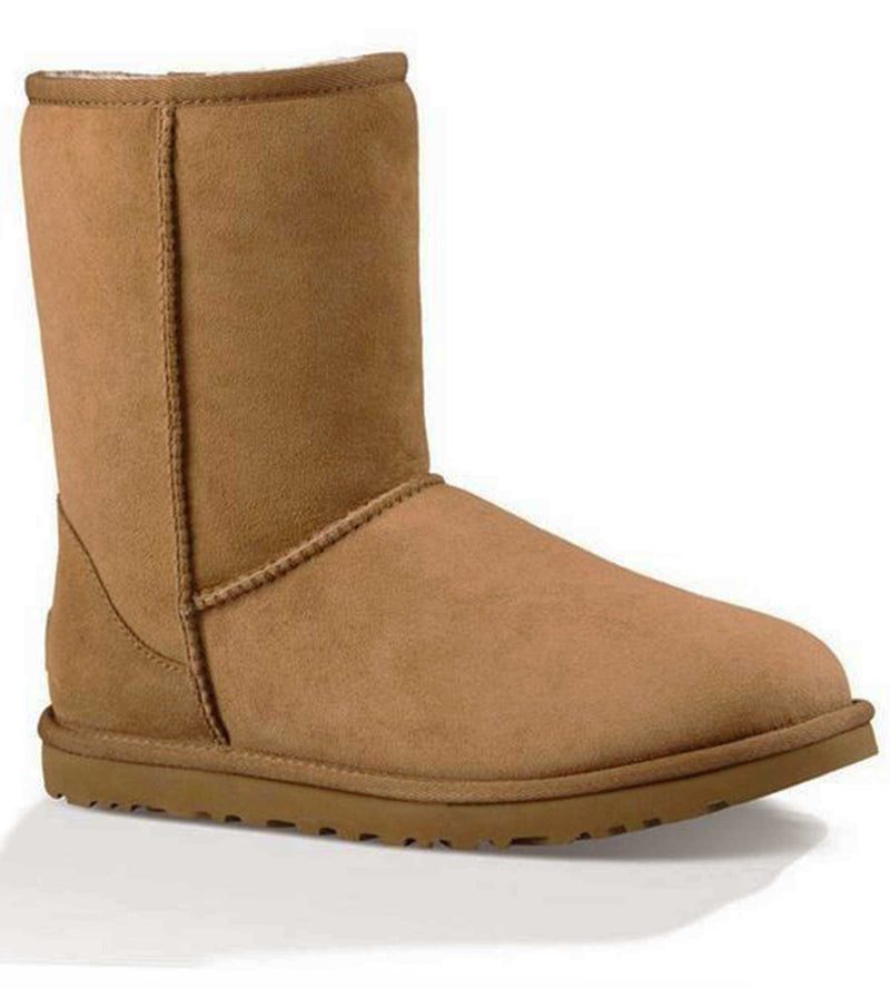 Classic Short 8 Sheepskin Boots for Women Chestnut Size 10