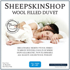 Wool Filled Duvet - Full / Queen (86