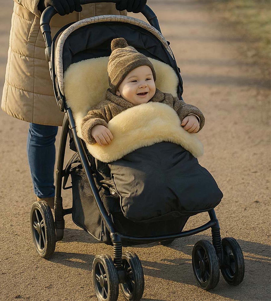 baby comfort stroller Snug Stroller Sheepskin