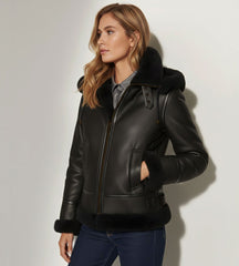 Women's B3 Bomber - Black