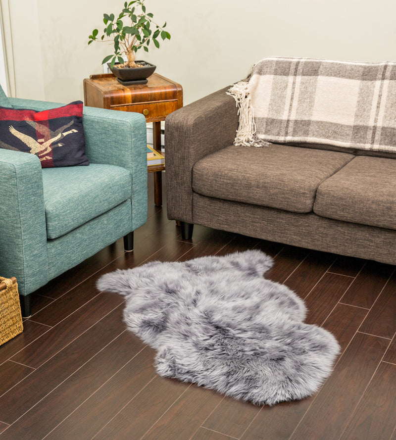 Grey Sheepskin Rug (2x3.5ft)