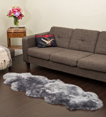 Double Grey Sheepskin