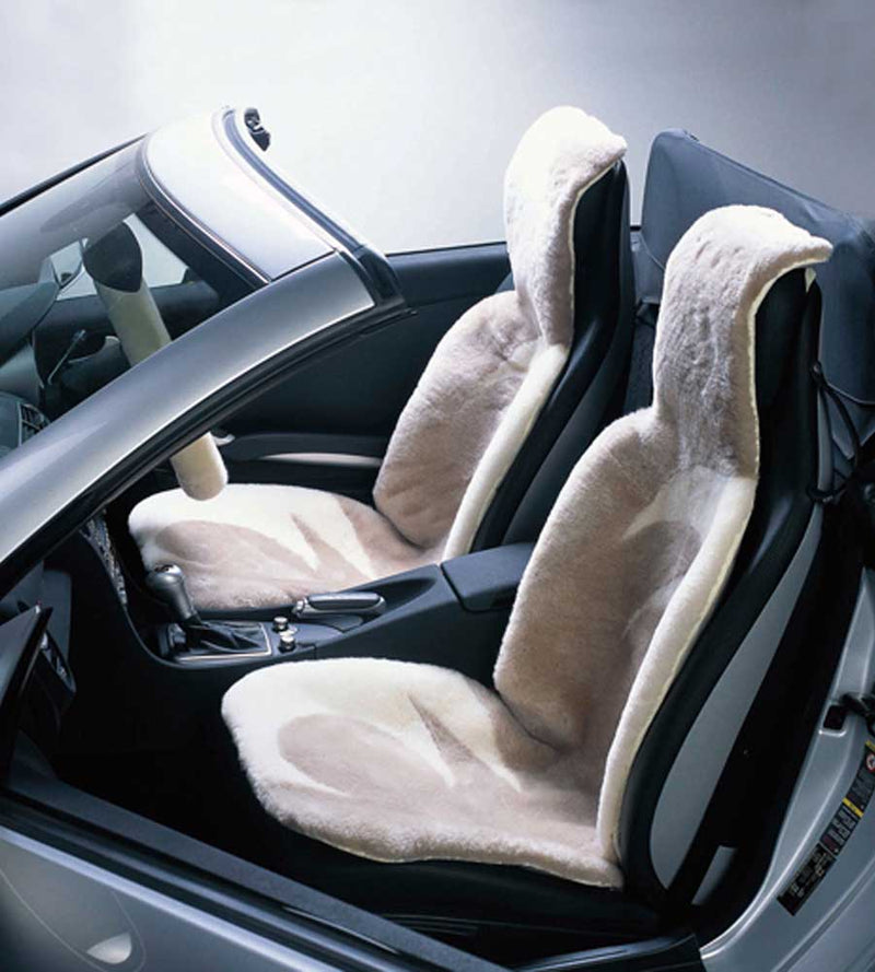 Universally Fitting Shearling Sheepskin Car Seat Cover