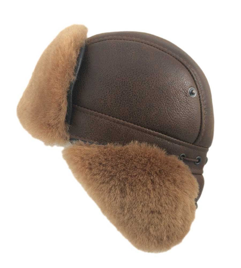 Sheepskin Fly-Boy Hat