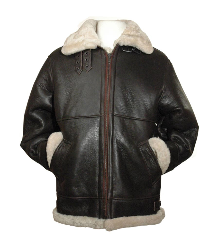 Sheepskin bomber jacket new arrivals mens
