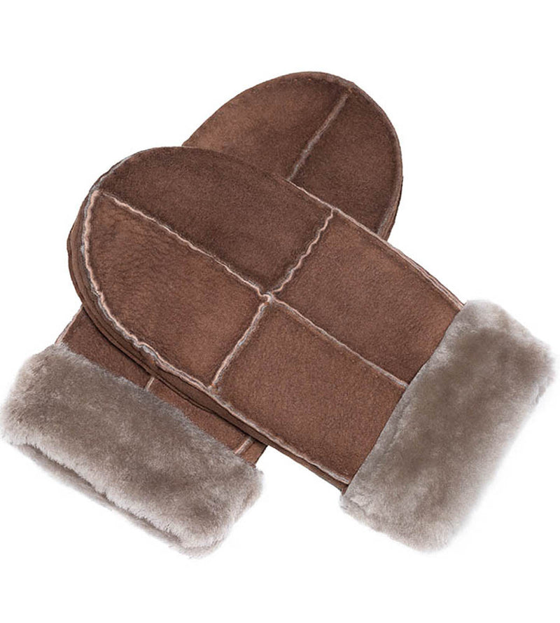 Sheepskin Mittens | Ithaca Sheepskin Large (8.5-9) / Stony